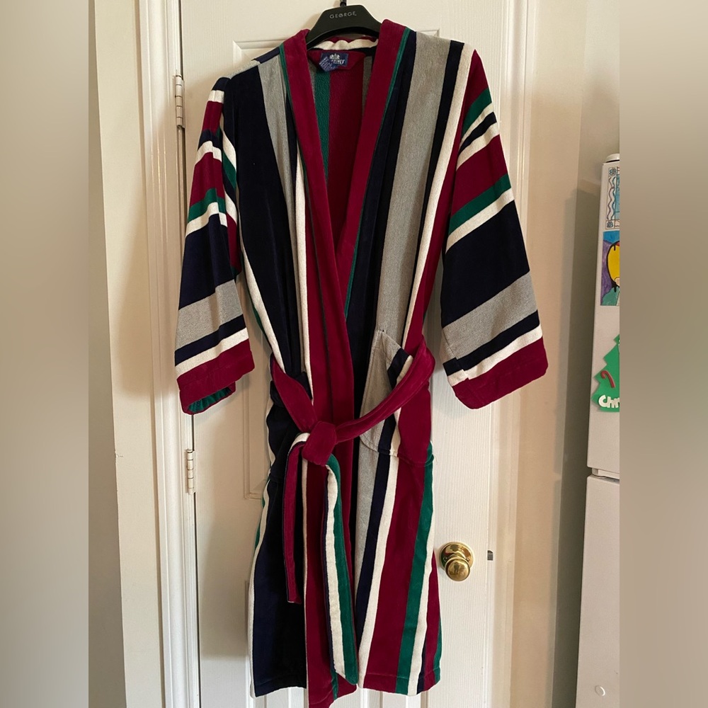 Stafford Burgundy and Teal Robe